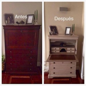 escritorio ingles pintado-La Restauradora